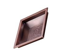 BESPORTBLE Alloy Buddhist Smoke Offering Plate for Temple Fire Tribute and Worship Exorcising Evil Spirits Tray with Carved Patterns Suitable for Home Decor and Religious Ceremonies