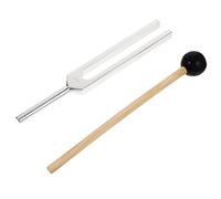 BESPORTBLE Alloy Musical Tuning Fork Set with Hammer and Cleaning Cloth Precise Frequency Tuner for Meditation Chakra Balance Yoga and Sound Therapy