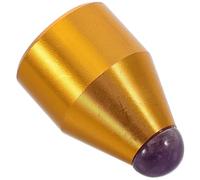 BESPORTBLE Aluminium Alloy Tuning Fork Foot Accessory with Golden Agate Base for Meditation and Office Use Compatible with 8mm Handles
