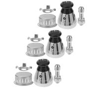 BESPORTBLE Aluminum Alloy Pressure Cooker Relief Valves Kit 12pcs Includes Pressure Relief Jigger Valves Pipes Anti-Clog Covers Clips for Kitchen Safety and Steam Control
