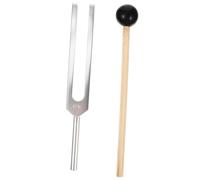 BESPORTBLE Aluminum Alloy Tuning Fork Set with Hammer and Cleaning Cloth for Sound Therapy Vibration Healing Chakra Balancing Yoga Meditation Physics Experiments Musical Instrument
