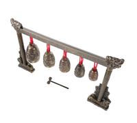 BESPORTBLE Ancient Style Bell Chime Instrument with Dragon Design Lightweight Single Layer Percussion Bells for Beginners and Professionals Traditional Music Creation and Home Decor for