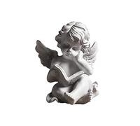 BESPORTBLE Angel Statue Figurine Sculpture Cherub Wings Angel Statue Figure Garden Guardian Memorial Statue for Home Table Decoration Style 1