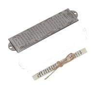 BESPORTBLE Antique Metal Mezuzah with Scroll Vintage Judaica House Decor Religious Gatepost Ornament for Front Door Blessing and Collectible