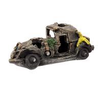 BESPORTBLE Aquarium Car Decor Resin Fish Tank Ornament Car Wreckage Decoration Fish Tank Cave Reptile Habitat Decor