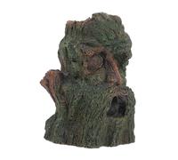 BESPORTBLE Aquarium Decor Unique Human Face Tree Trunk Cave for Fish Shrimp Hideout Resin Turtle Habitat Easy to Install