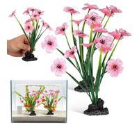BESPORTBLE Aquarium Decorations Artificial Aquatic Plants for Fish Tank Accessories, Vivid Plastic Water Silk Leaf Ornaments for Tropical Betta Goldfish Tank Decor, Small Medium Large Underwater Habit