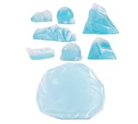 BESPORTBLE Arctic Iceberg Resin Tank Ornament 8pcs Miniature Penguin Model Set for Aquarium Decoration Snow Scene DIY Home and Office Outdoor Garden Sculpture