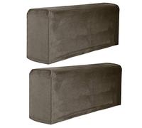 BESPORTBLE Armrest Protective Covers Universal Elastic Sofa Protector 2pcs Made of Skin-friendly Polyester Stretch Cloth in Khaki for Home and Shop Use