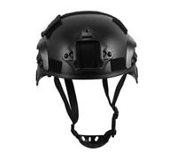 BESPORTBLE Army Helmet Hard Hat with Adjustable Chin Strap, Lightweight Plastic Cosplay Helmet for Outdoor Roleplay and Boys and Girls’ Costume Parties