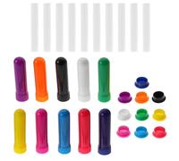 BESPORTBLE Aromatherapy Essential Oils Inhalers Tubes 10pcs Portable with Cotton Wicks Plastic Nose Stick to Refresh the Mind and Enhance Fragrance Experience