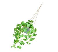 BESPORTBLE Artificial Hanging Plant Green Faux Succulent Pendant with Vibrant Realistic Decor, Plastic and Fabric Wall Hanging for Balcony and Outdoor Garden House Decoration