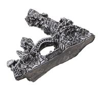 BESPORTBLE Artificial Rockery Fish Tank Decoration with Cave, Realistic Aquarium Landscaping Stone Ornament for Micro Landscape and Fish Tank Scenic Display, Moss-Free Aquarium Rockery