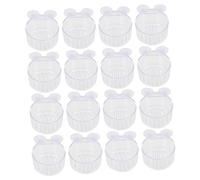 BESPORTBLE Auto Fish Feeder 16pcs Aquarium Feeding Cups Red Material Perfect for Freshwater Saltwater Aquariums
