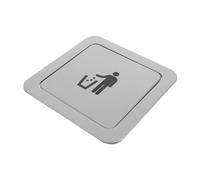 BESPORTBLE Balance Flap Trash Cover Recessed Waste Chute Lid Kitchen Trash Bin Lid Grommet Cover Swing Waste Bin Countertop-mounted Under-counter Chute Silver