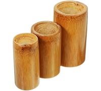 BESPORTBLE Bamboo Cupping Pot Set Strong Adsorption Easy to Use Features Round Shape Dry Cupping Therapy Tool Suitable for Body Massage