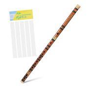 BESPORTBLE Bamboo Flute G Key Polished Smooth with Flute Membranes and Storage Box Traditional Orchestral Instrument for Students and Classes Featuring Exquisitely Engraved Letters