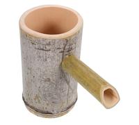 BESPORTBLE Bamboo Water Fountain and Fountain Spout for Garden Outdoor Patio Decor, 15cm Natural Bamboo Tube Water Feature for Aquarium Fish Tank