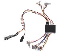 BESPORTBLE Band Electric Guitar Pickup Wiring Harness with Active Passive Eq Equalizer Compact Circuit for Dynamic Sound Easy Install DIY Guitar Accessory