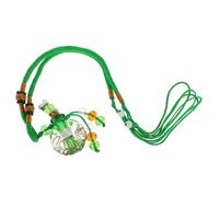 BESPORTBLE Baroque Glass Perfume Bottle Necklace Elegant Essential Oil Pendant for Aromatherapy Portable Irish Festival Jewelry with Holder Cage Unique Women