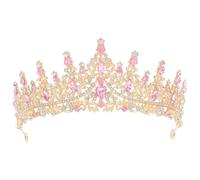 BESPORTBLE Baroque Tiara Crown for Women Elegant Rhinestone Headband for Weddings Birthdays and Proms Vintage Crystal Design Enhances Bridal and Evening Attire