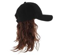 BESPORTBLE Baseball Cap Hair Wig Women's Short Curly Wig Hat Style for Trendy Everyday Special Events