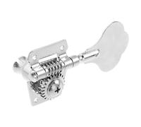 BESPORTBLE Bass Guitar Tuning Peg and Precise Musical Instrument Accessory Stainless Steel Open Design String Tuner, Silver Right-hand Machine Head for Easy Installation for Musicians