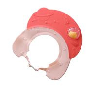 BESPORTBLE Bathing Hat Waterproof Shower Cap for Babies and Red Protective Shampoo Visor with Ear Shield for Bath Time Safety