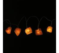 BESPORTBLE Battery Powered Salt Crystal String Lights Beige Stone Festival Decorative Lamp for Concerts and Shopping Centres Creating Warm Atmosphere Safe to Use