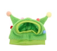 BESPORTBLE Bearded Dragon Hat with Cute Horns and Pompoms Soft Cosplay Headgear for Small Pets Like Lizards Geckos Snakes and Birds Winter Costume Accessory for Reptiles
