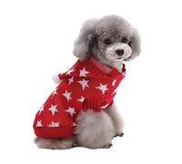 BESPORTBLE Beautiful Sweater Winter Coat for Dogs Christmas Pet Clothes Pet Garment Size M