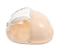 BESPORTBLE Beauty Egg Storage Box Dressing Accessories Holder Makeup Sponge Holder Case Countertop Sponge Holder Bathroom Accessories Organizer Makeup Sponge Organizer Beige Plastic