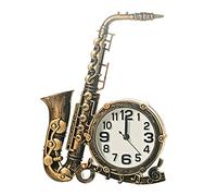 BESPORTBLE Bedside Clock Small Clock s for Bedroom Rustic Shelf Room Decoration Bedroom Table Top Decor Rustic Decor Tiny Home Alarm Desktop Saxophone Desk Child