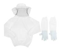 BESPORTBLE Beekeeping Suit with Breathable Veil Jacket and Bee Gloves Protective Apiculture Clothing for Safe Honey Harvesting Ventilated Beekeeper Workwear with Enhanced Flexibility and