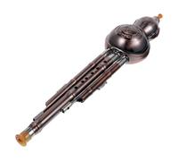 BESPORTBLE Beginner Gourd Instrument Elegant Cucurbit Flute with Copper Plating Traditional Chinese Design Durable Material for Music Lovers and Instrument Collectors Random Chinese Knot