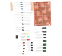 BESPORTBLE Beginner Soldering Practice Kit with Breadboard Circuit Wires Leds Resistors and Plugin Training Board for Electronics Hobbyists DIY Skill Building and Interactive Circuit Projects