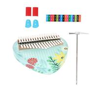 BESPORTBLE Beginner's Key Kalimba Boys and Girls Musical Instrument Portable Finger Piano Ethereal Sound Comfortable Arc Design Learning Toy