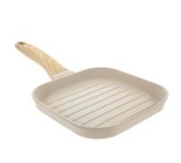 BESPORTBLE Beige Aluminium Non-Stick Skillet, Practical Frying Pan for Eggs and Steak, Home and Professional Use, Compatible with Everyday Kitchen Cooking