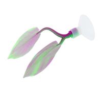 BESPORTBLE Betta Leaf Hammock Fish Rest Pad with Suction Cup Soft Silicone Double Layer Design Gradient Purple Aquarium Decoration for Betta Fish Sleeping Hiding Breeding