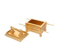 BESPORTBLE Biblical Resin Ark of the Covenant Box Religious Decor Statue Israel Home Ornament Ancient Covenant Model for Living Room Faith Display