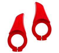 BESPORTBLE Bike Handlebar Thumb Grips and Handle Grips, Red Universal Size, Sturdy Cycling Accessory for Mountain and Fixed Gear Bikes, Comfortable Ride Support for Outdoor Cycling