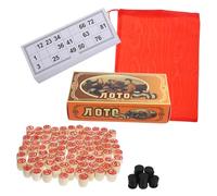 BESPORTBLE Bingo Game with Double Sided Number and Bingo Interactive Board Game for Family and Party Fun Enhances Logical Thinking and Direction Sense