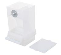 BESPORTBLE Bird Feeder Bird Feeder Outdoor Cage Automatic Birdfeeder Accessories Parrot Water Parakeet Container Seed Parakeet Parrot Food Container White Acrylic