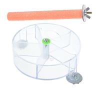 BESPORTBLE Bird Foraging Toy Standing Stick for Parrot Parakeet Cockatiel Bird Training Toy Interactive Feeding Random Color