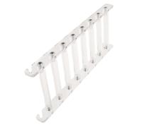 BESPORTBLE Bird Ladder for Parrots White Acrylic Climbing Step Bridge for Parakeets Durable and Easy to Install Enhances Birdcage Aesthetics and Provides Play Space