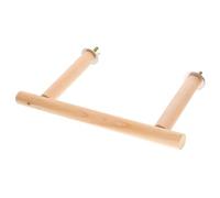 BESPORTBLE Bird Perch Stand Platform Natural Parrot Playground for Exercise Paw Grinding Easy to Install Durable Bird Perch