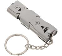 BESPORTBLE Bird Whistle, Metal Whistle Key Ring for Parrots Obedience Train Routines, Portable Cage Accessories Tool for Budgies Cockatiels Pigeons Return Control