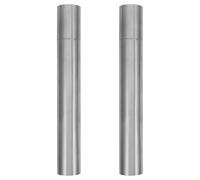 BESPORTBLE Birth Certificate Holder Tubes Stainless Steel 2PCS 40.5X2.8cm Protective Cylinder for Important Documents Suitable for Graduation and School Use