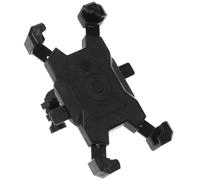 BESPORTBLE Black 360° Rotatable Phone Holder for Strollers and Scooters | EVA ABS Clamp Design, Tool-free Setup, Hook and Loop Strap, Steady Support on Bumpy Rides