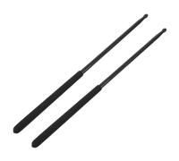 BESPORTBLE Black Aluminum Alloy Drumsticks for Jazz Drum Kit Lightweight Non-slip Metal Percussion Mallets with Ergonomic Grip Balanced Sound Professional Practice Sticks for Youth Adults